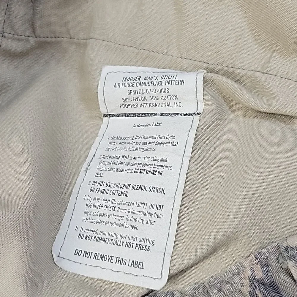 ‎Men's Airforce trousers tiger stripe camo.